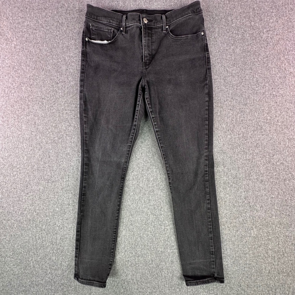 Levi's Jeans Womens W31 L30 711 Skinny Black Stretch Denim 19626-0829